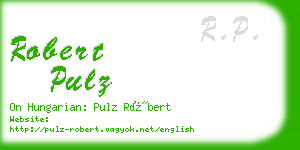 robert pulz business card